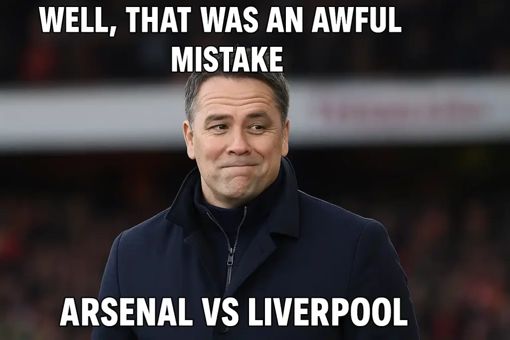 Michael Owen mỉa mai sai lầm tai hại trận Arsenal vs Liver